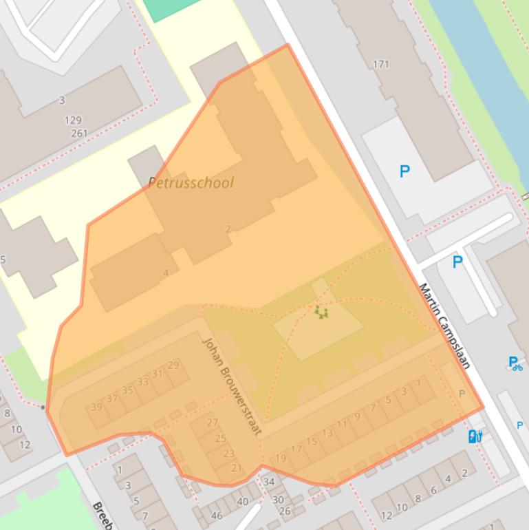 Kaart van postcodegebied 2286RL.