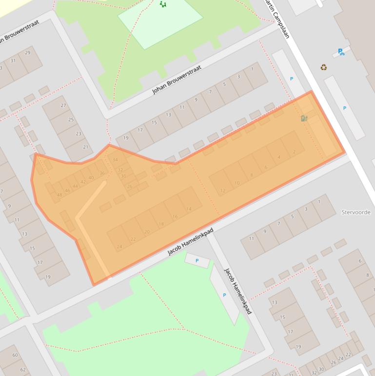 Kaart van postcodegebied 2286RS.