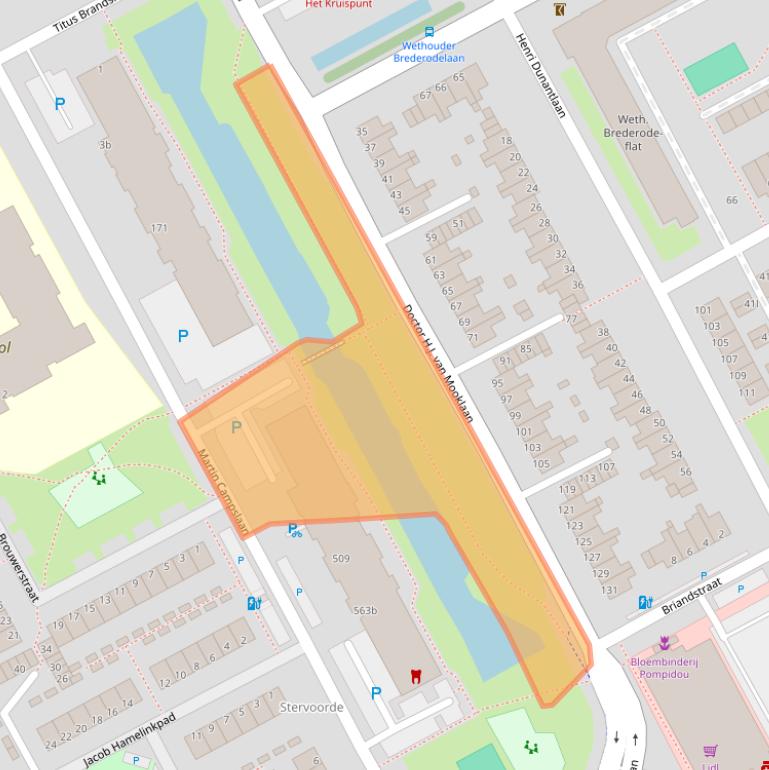 Kaart van postcodegebied 2286ST.
