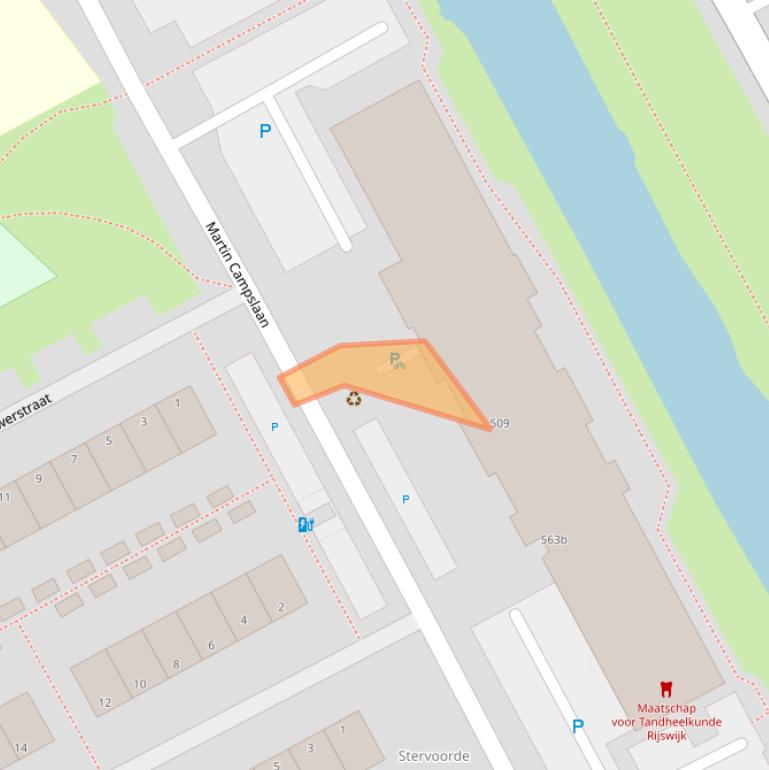 Kaart van postcodegebied 2286SV.