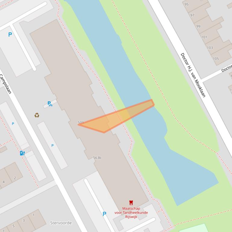 Kaart van postcodegebied 2286SX.