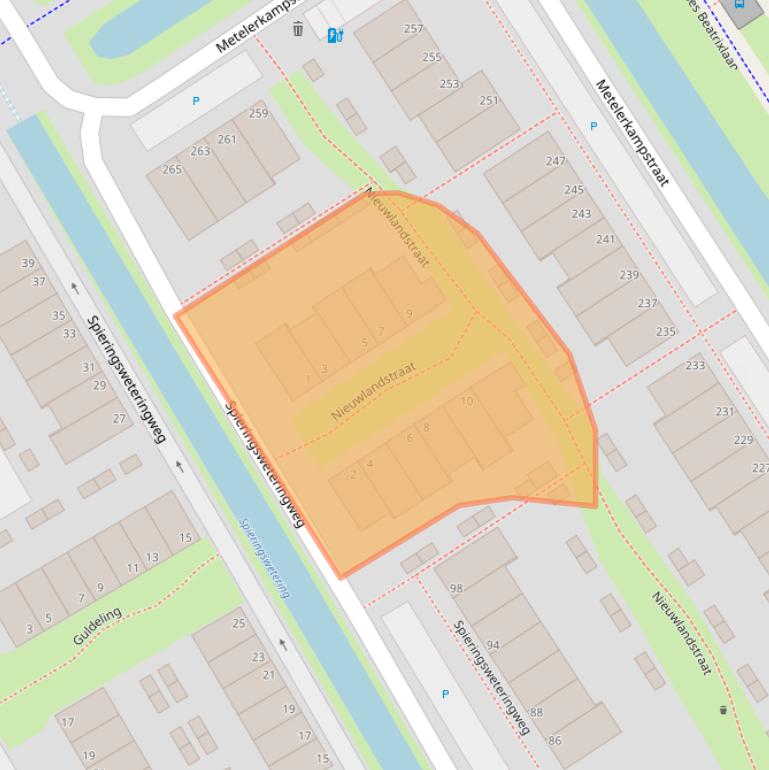 Kaart van postcodegebied 2286WP.