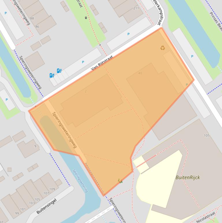 Kaart van postcodegebied 2286WS.