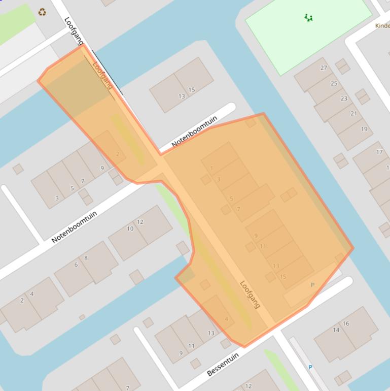 Kaart van postcodegebied 2286XN.