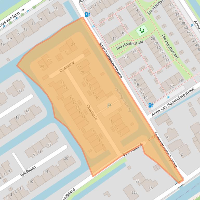 Kaart van postcodegebied 2286XX.