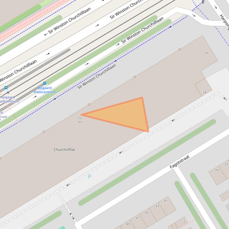 Kaart van postcodegebied 2287AC.