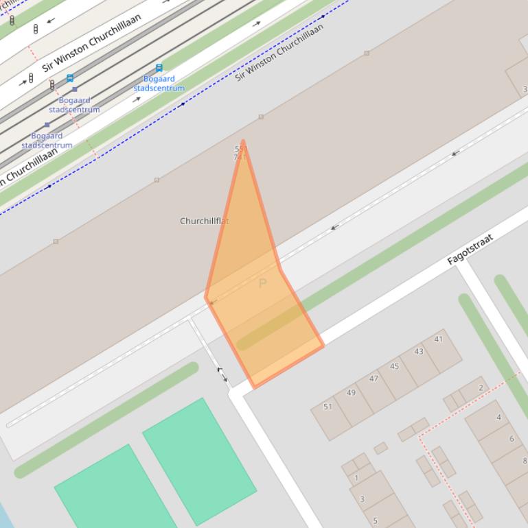 Kaart van postcodegebied 2287AE.