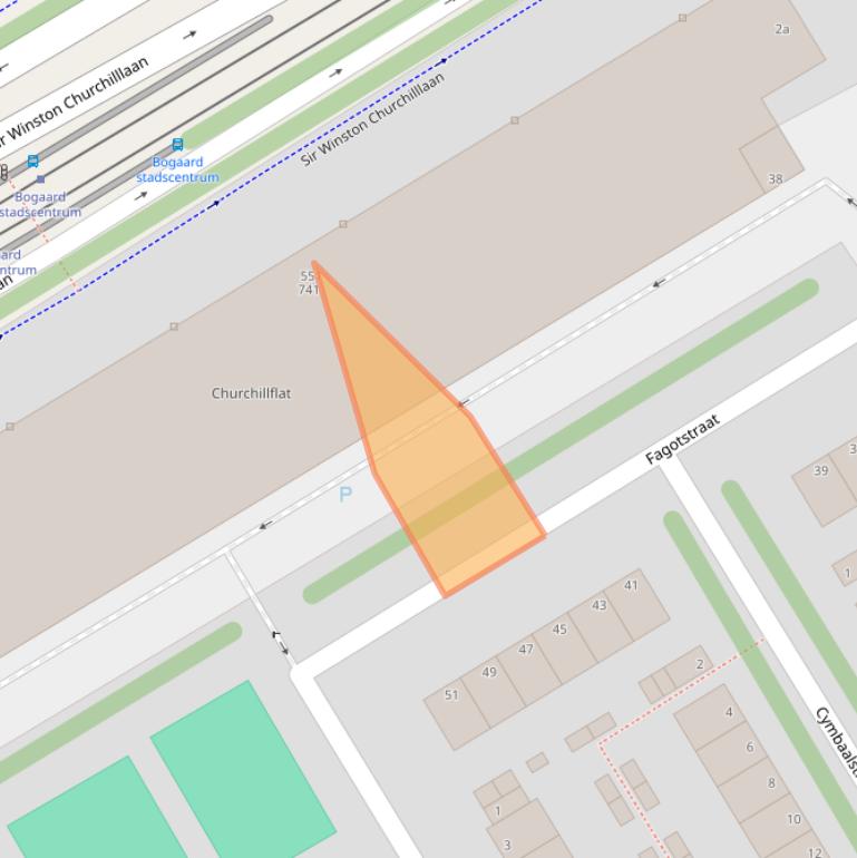 Kaart van postcodegebied 2287AL.