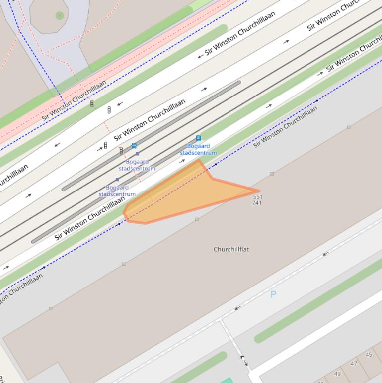 Kaart van postcodegebied 2287AM.