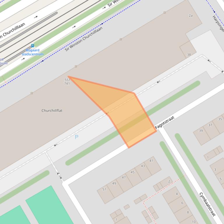 Kaart van postcodegebied 2287AP.