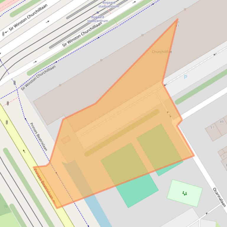 Kaart van postcodegebied 2287AR.