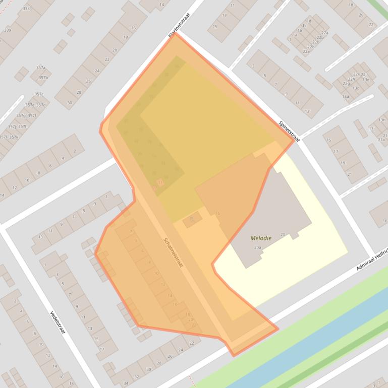 Kaart van postcodegebied 2287BL.