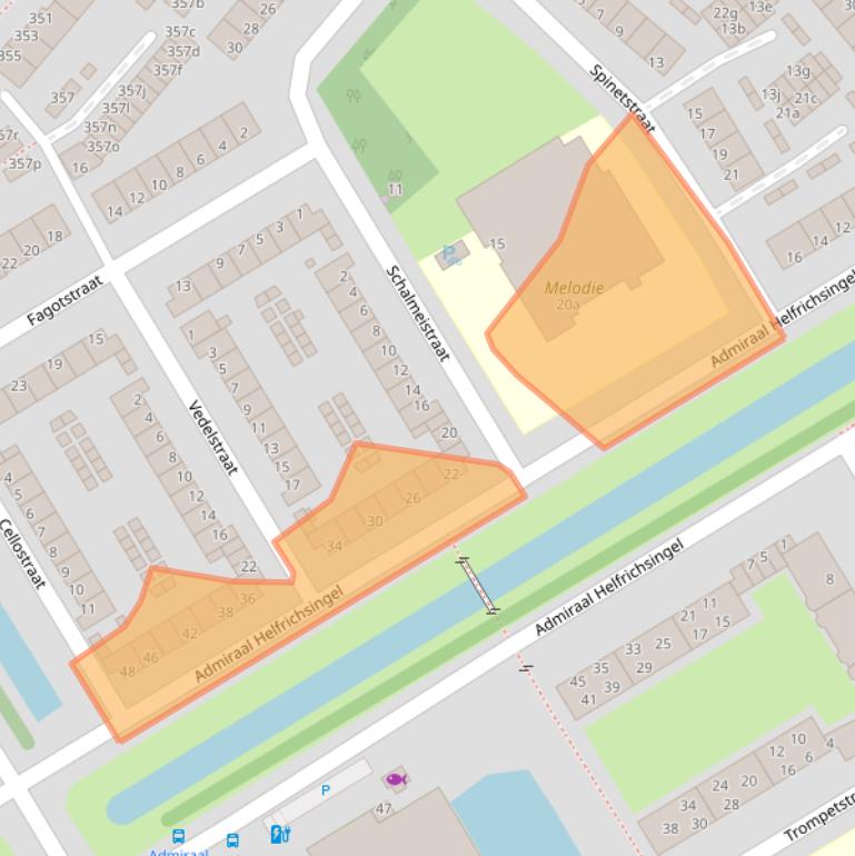 Kaart van postcodegebied 2287BS.