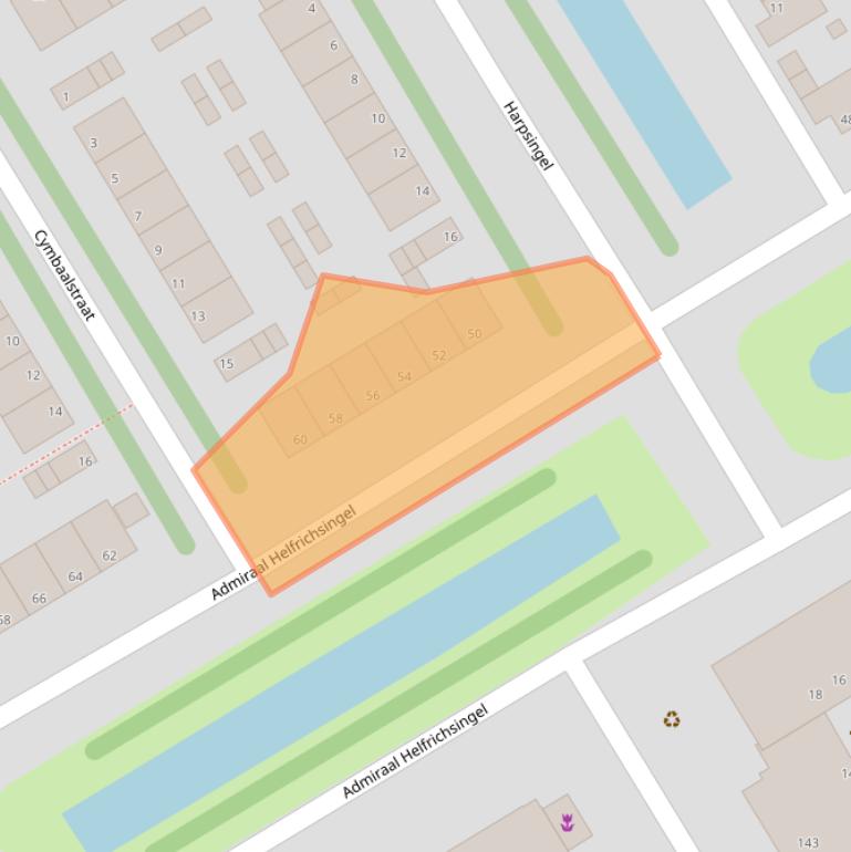 Kaart van postcodegebied 2287BT.