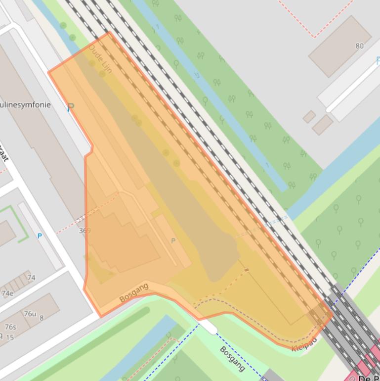 Kaart van postcodegebied 2287CJ.