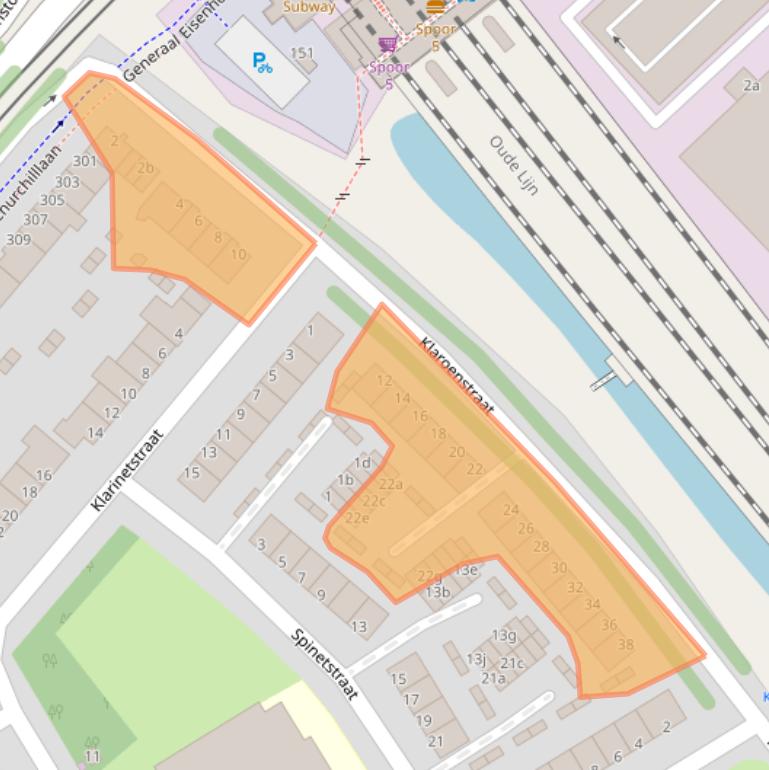 Kaart van postcodegebied 2287CK.