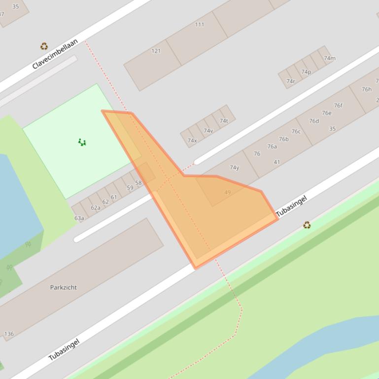 Kaart van postcodegebied 2287CP.