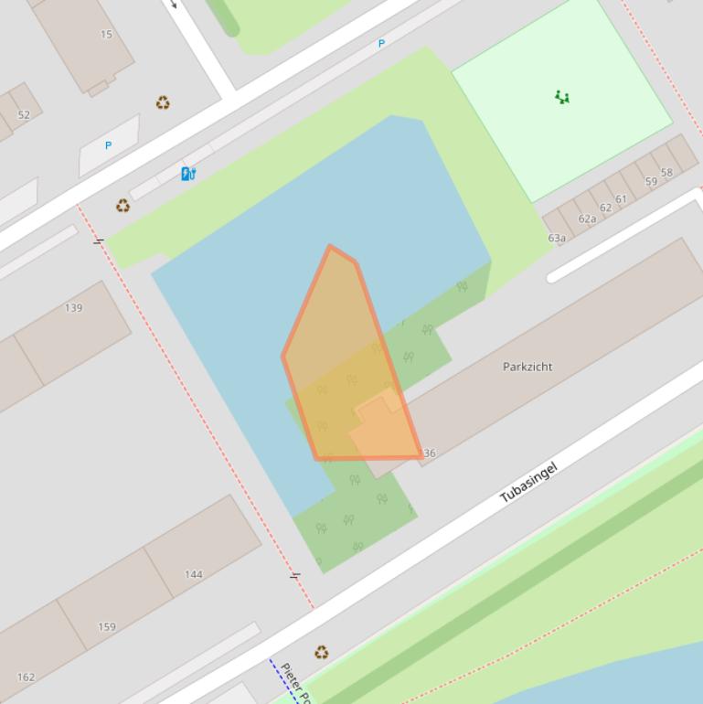 Kaart van postcodegebied 2287CT.