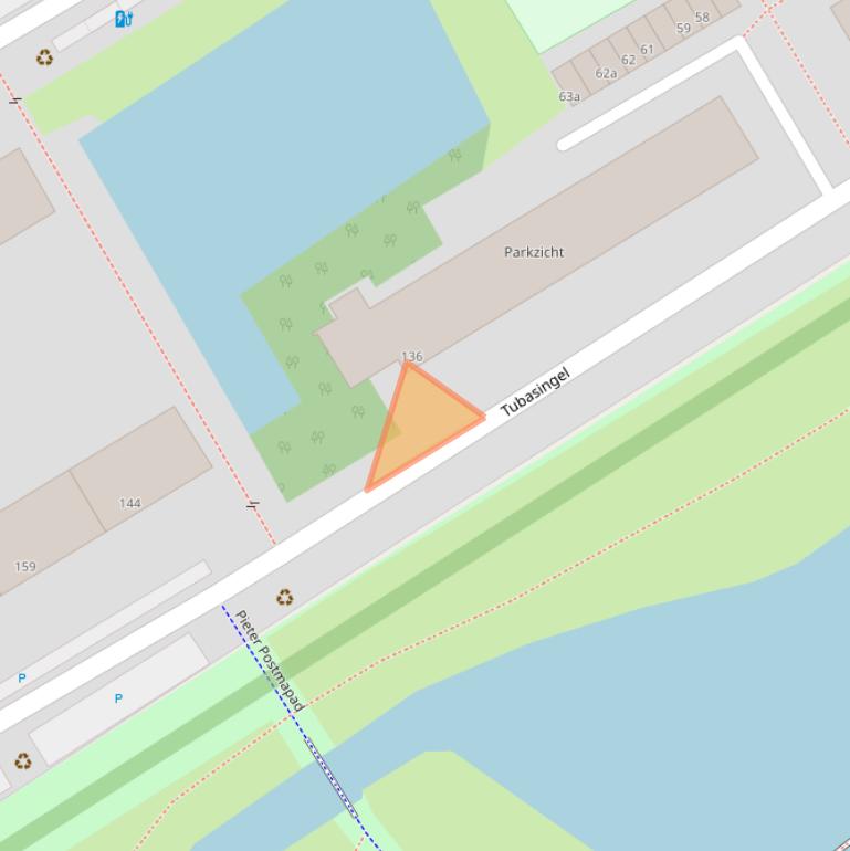 Kaart van postcodegebied 2287CW.