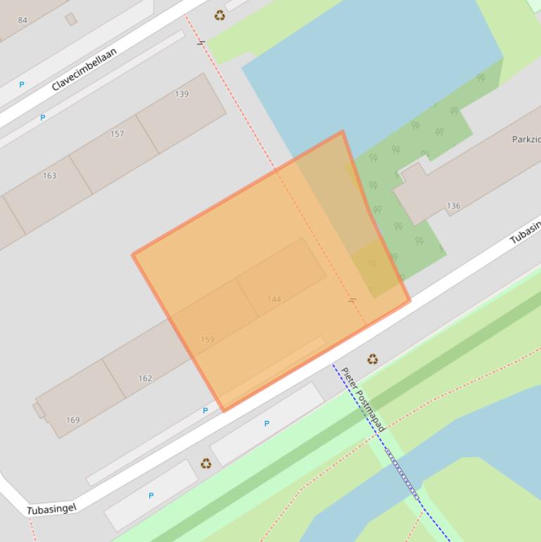 Kaart van postcodegebied 2287CX.