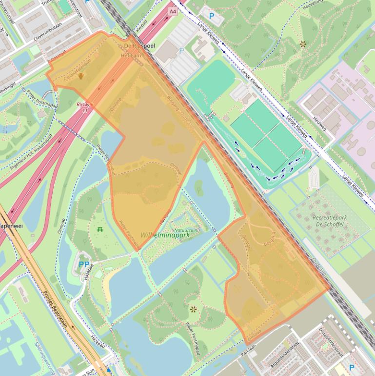 Kaart van postcodegebied 2287DD.