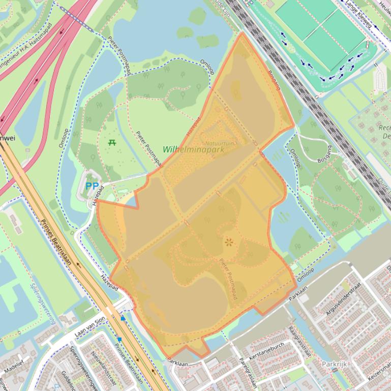 Kaart van postcodegebied 2287DE.