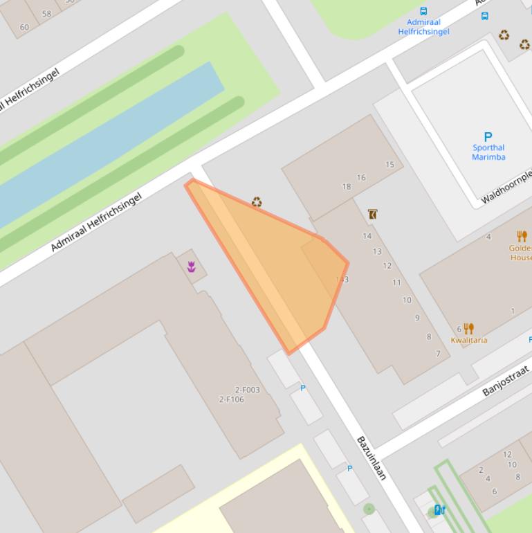 Kaart van postcodegebied 2287EB.