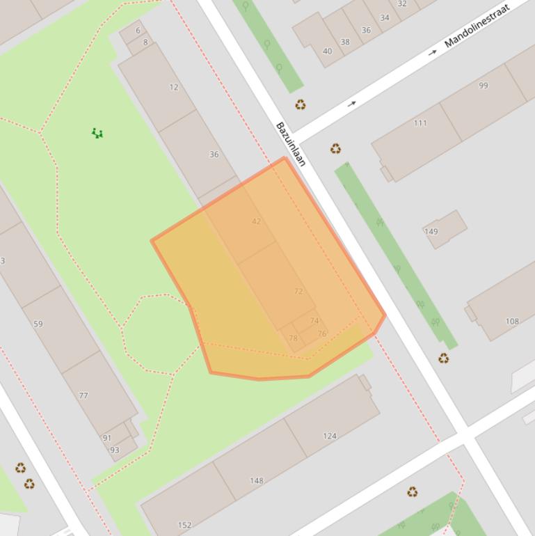 Kaart van postcodegebied 2287EG.