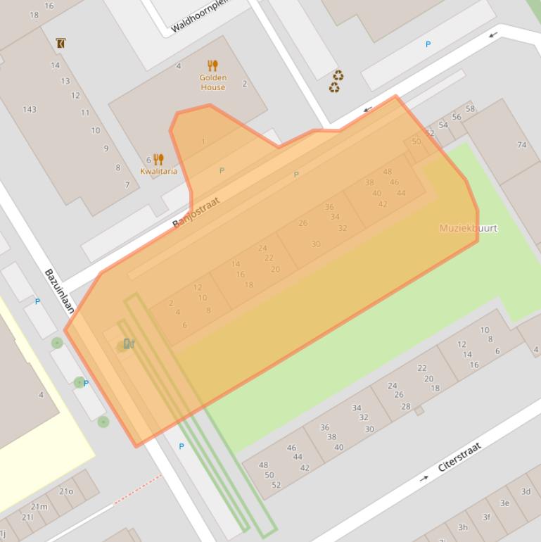 Kaart van postcodegebied 2287EJ.