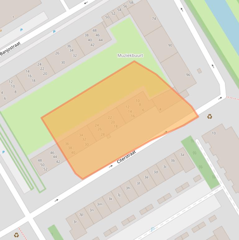 Kaart van postcodegebied 2287EN.