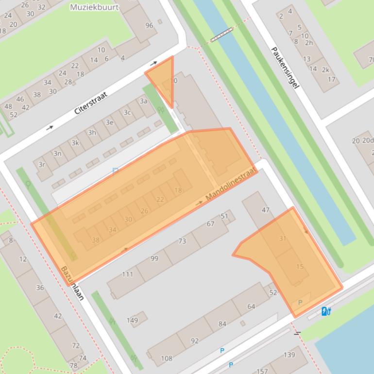 Kaart van postcodegebied 2287ES.