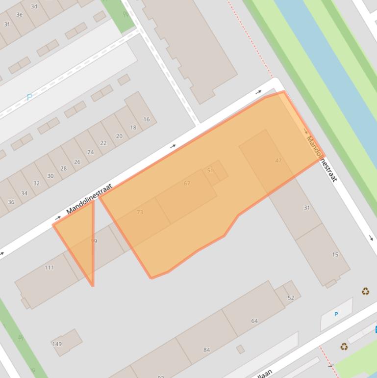 Kaart van postcodegebied 2287ET.