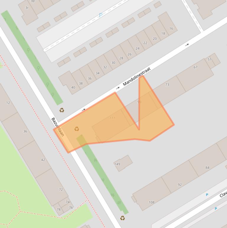 Kaart van postcodegebied 2287EV.