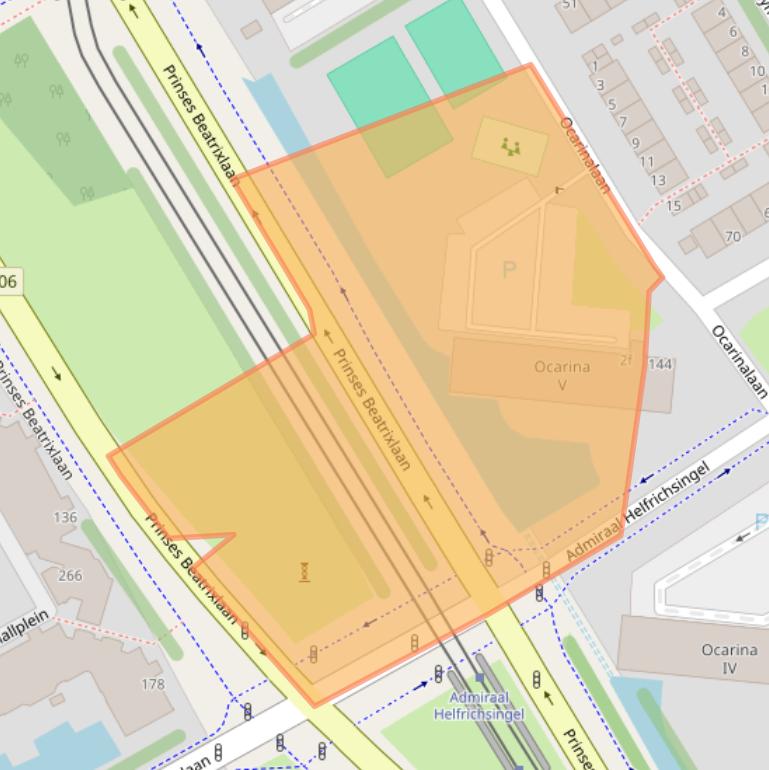 Kaart van postcodegebied 2287RA.