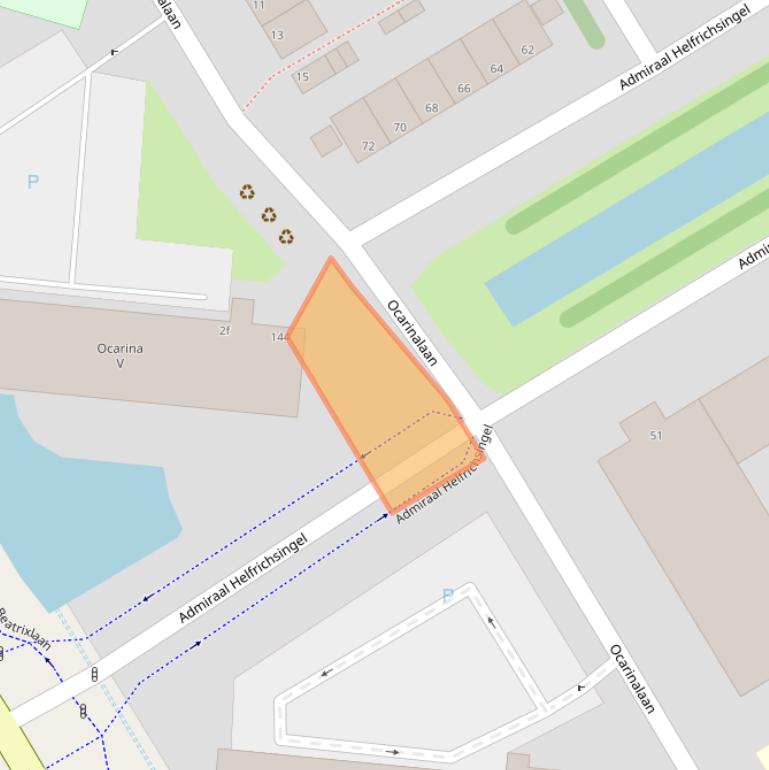 Kaart van postcodegebied 2287RC.