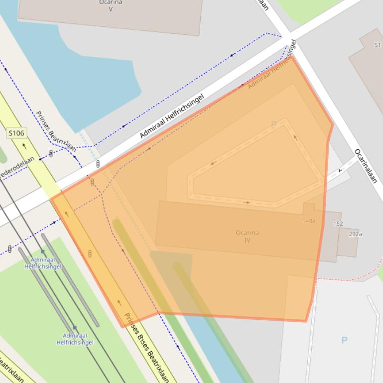 Kaart van postcodegebied 2287RE.