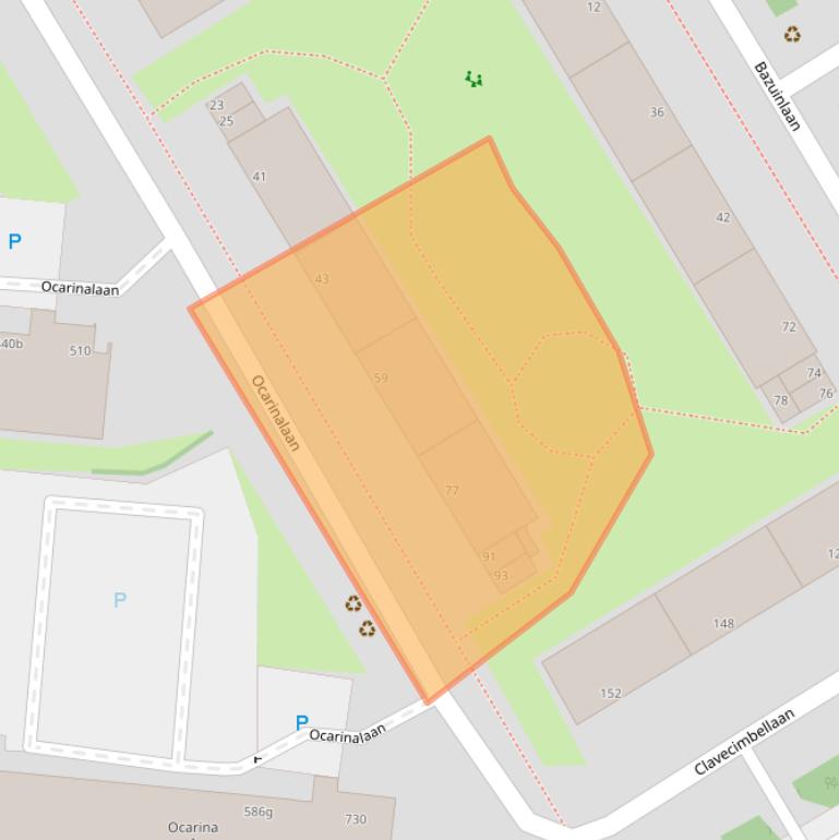 Kaart van postcodegebied 2287SC.