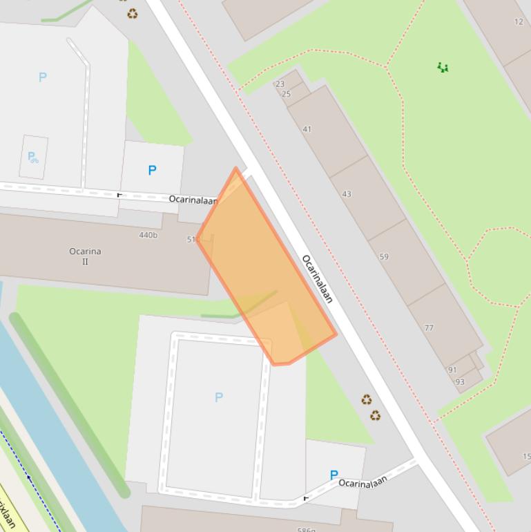 Kaart van postcodegebied 2287SG.