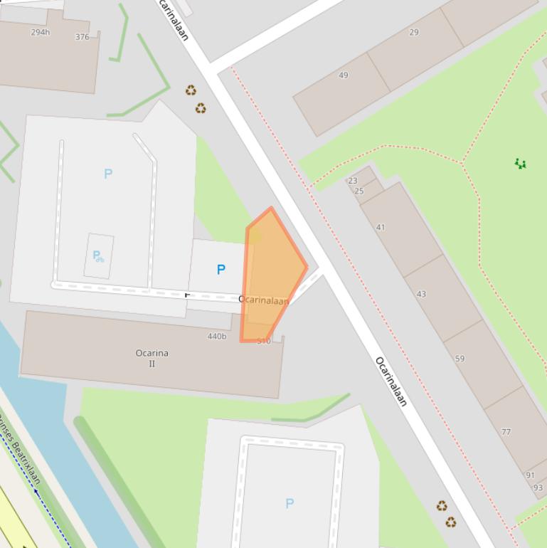 Kaart van postcodegebied 2287SH.