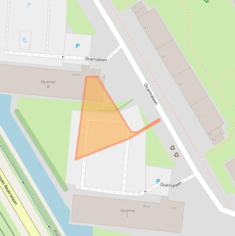 Kaart van postcodegebied 2287SJ.