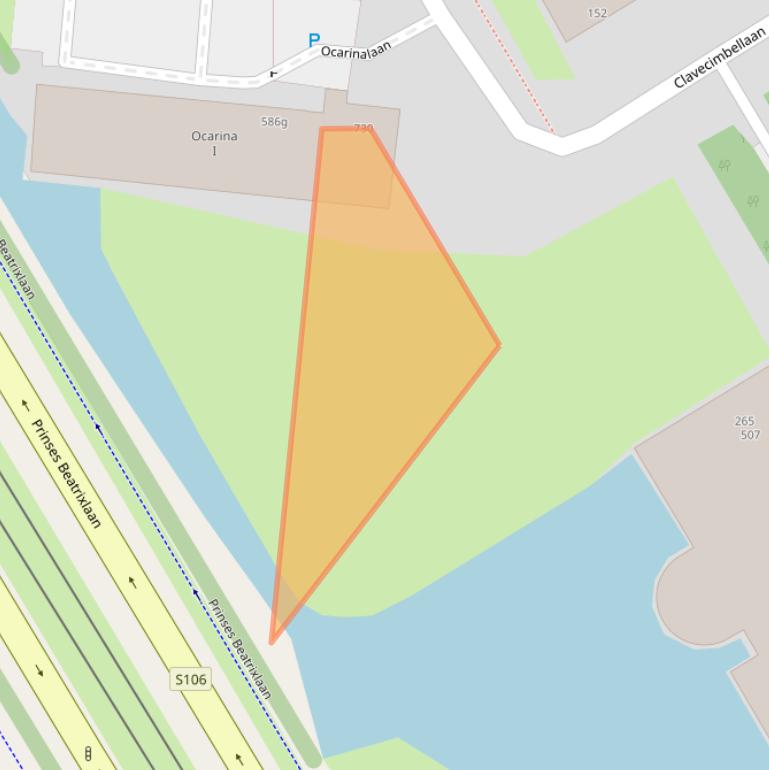 Kaart van postcodegebied 2287SM.