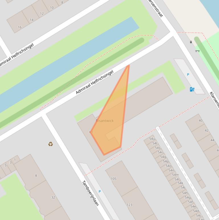 Kaart van postcodegebied 2287TD.