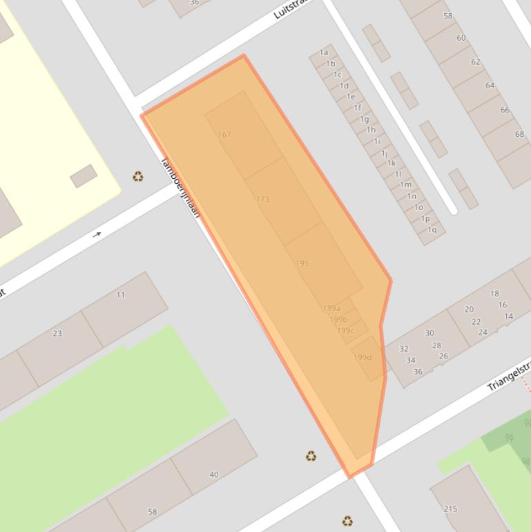 Kaart van postcodegebied 2287TG.