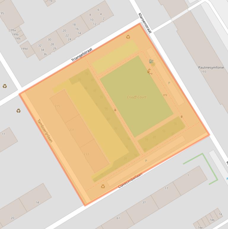 Kaart van postcodegebied 2287TH.