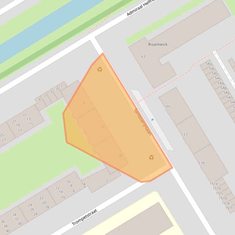 Kaart van postcodegebied 2287TJ.