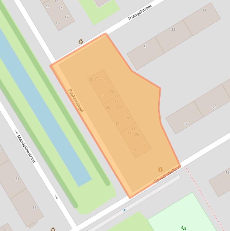 Kaart van postcodegebied 2287TM.