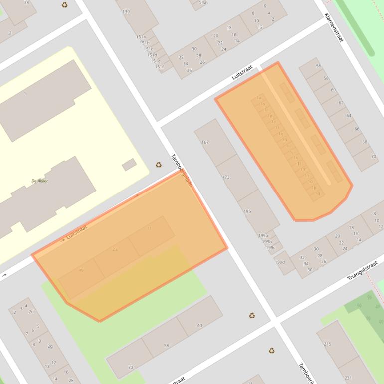 Kaart van postcodegebied 2287TN.