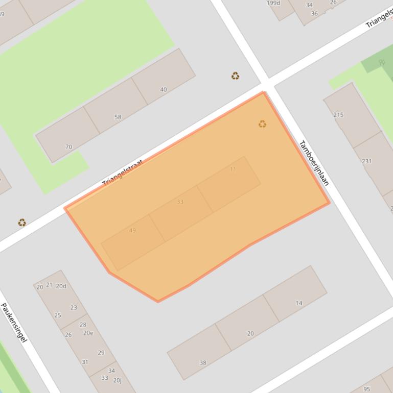 Kaart van postcodegebied 2287TR.