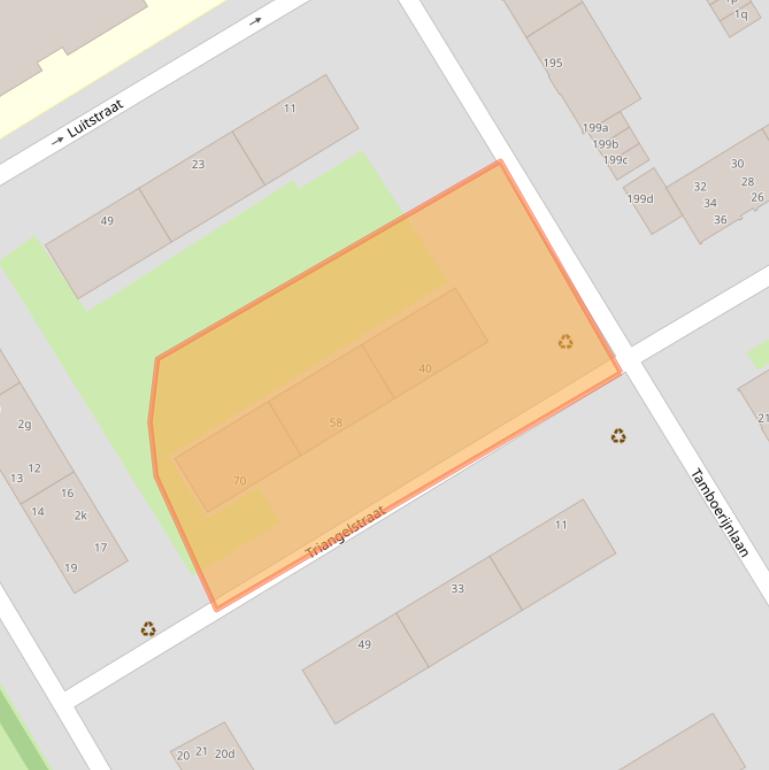 Kaart van postcodegebied 2287TT.