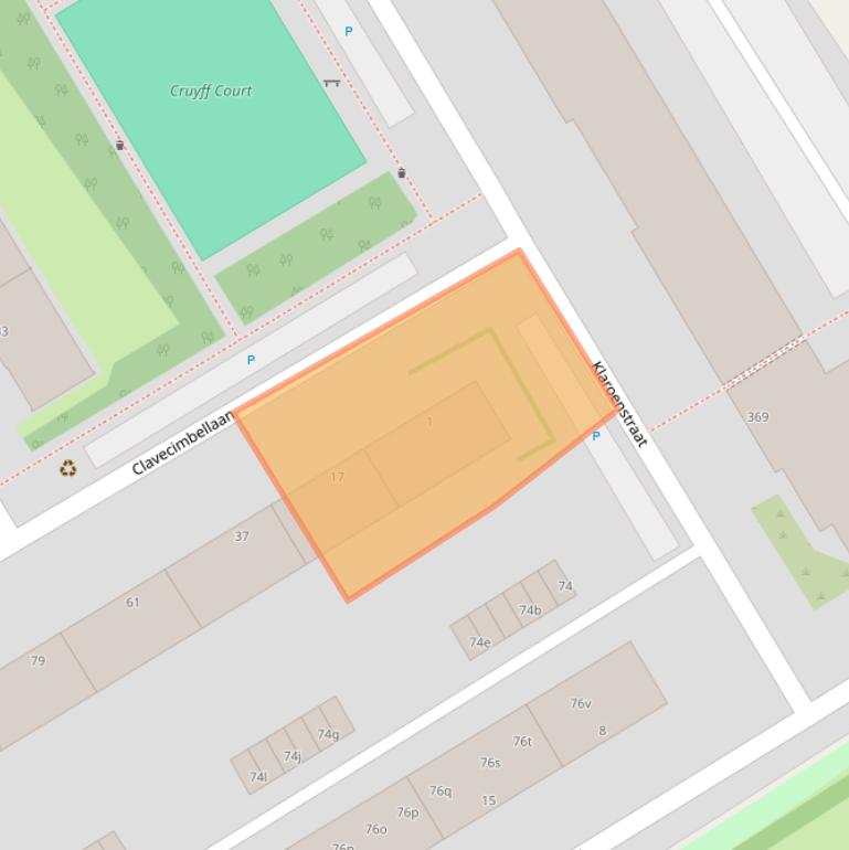 Kaart van postcodegebied 2287VA.